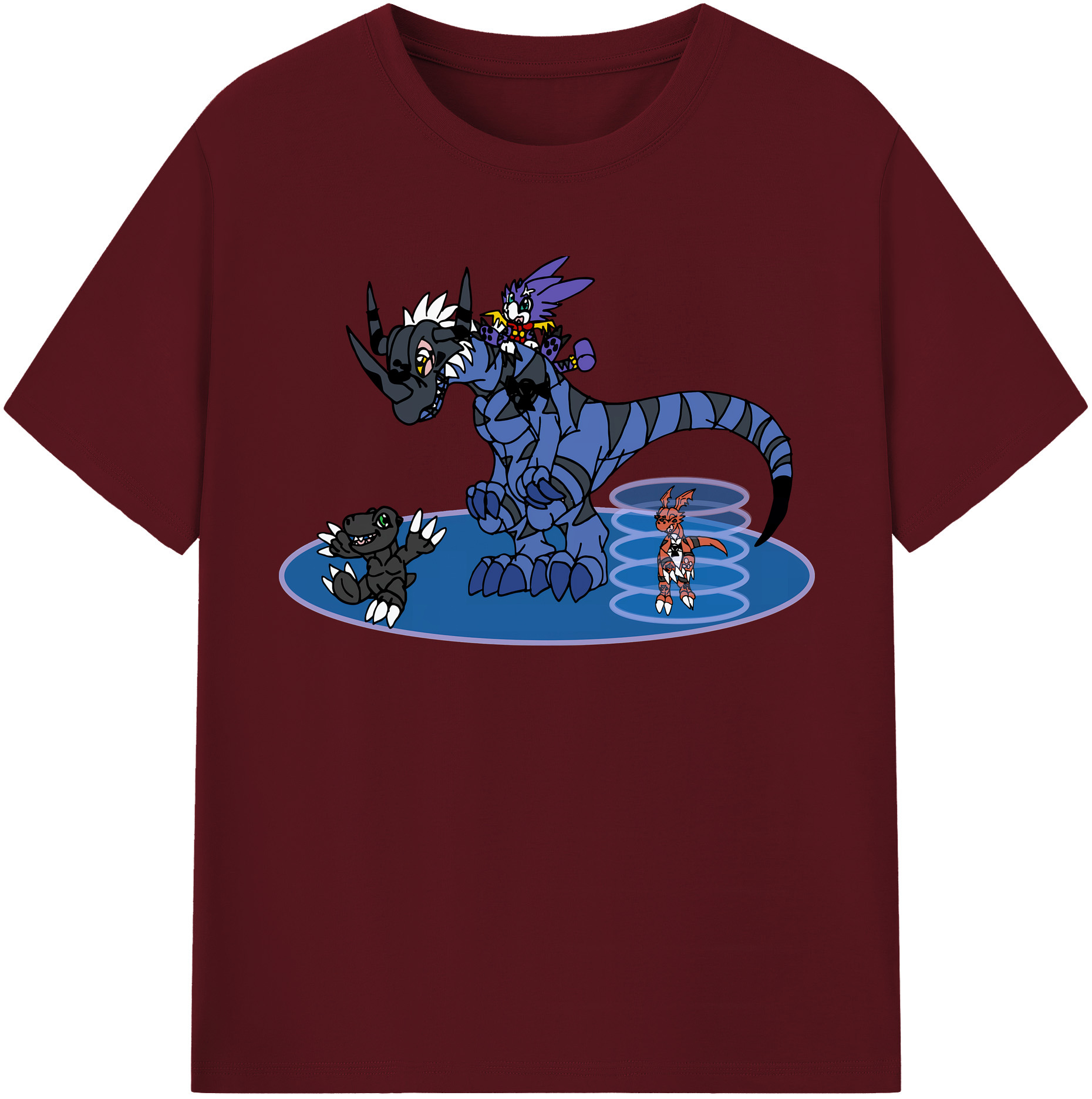 （画像用） Digimon デジタルモンスター/デジモン 綿100％半袖Tシャツ（フロントプリント）